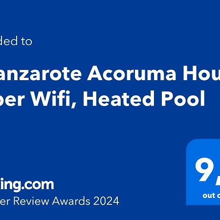 Eslanzarote Acoruma House, Super Wifi, Heated Pool Güime Eksteriør billede